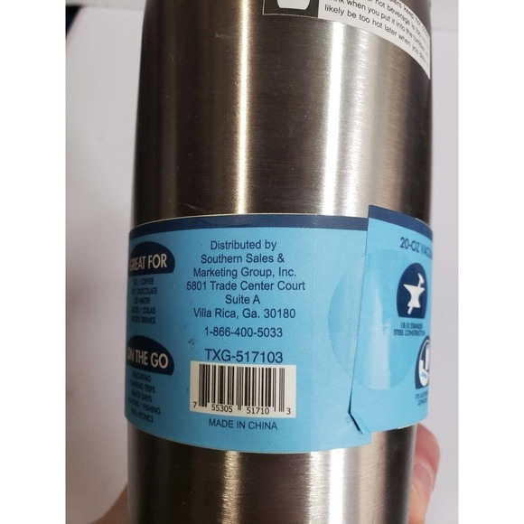Nice Vacuum-Insulated Stainless Steel Tumbler with Straw 20 oz. Dishwasher Safe - Picture 5 of 7